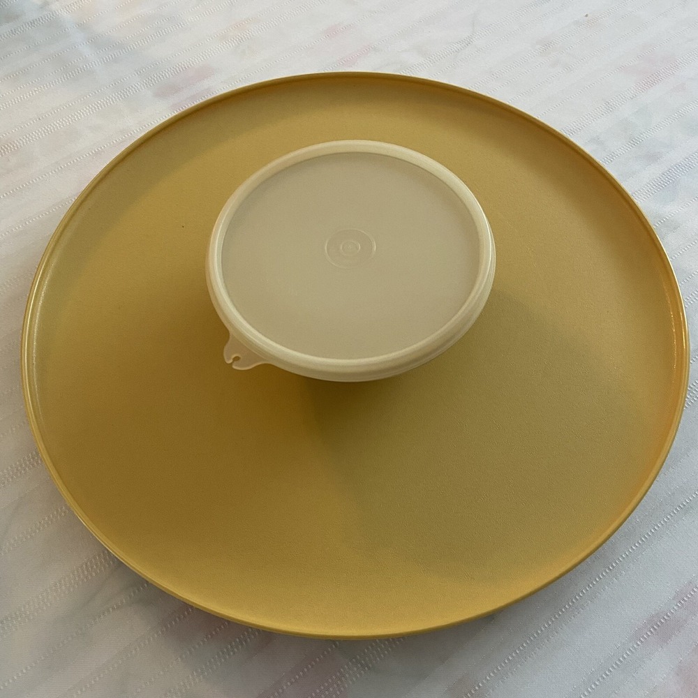 Vintage Tupperware Chip & Dip or Veggie Relish Tray w/ Bowl - Dip N Serve